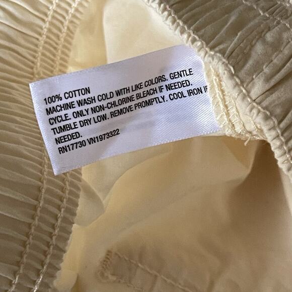 Wild Fable Mid-Rise Wide Leg Pull-On Cargo Pants Size S Cream Y2K Utility - Picture 5 of 6